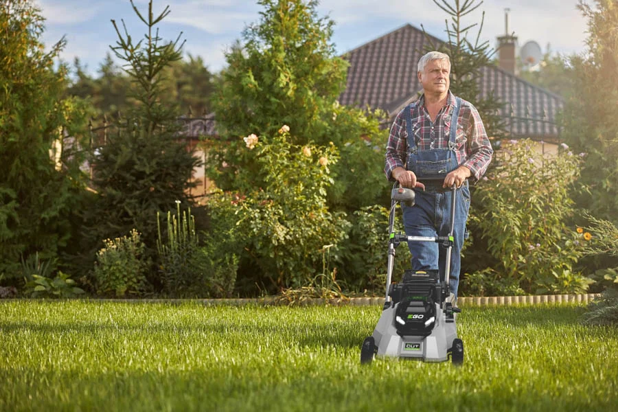 electric walk behind mower