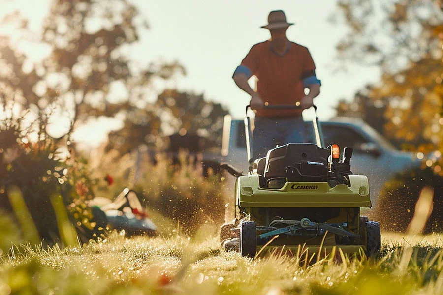 electric walk behind mower