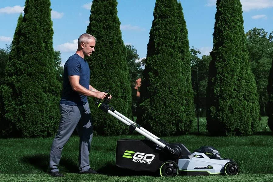 electric cordless push mower